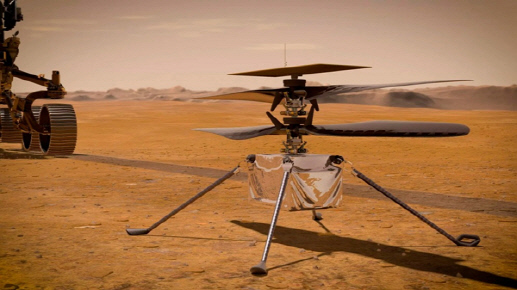 최근 작동이 멈춘 화성 헬리콥터 '인제뉴어티(Ingenuity)'. 사진=NASA